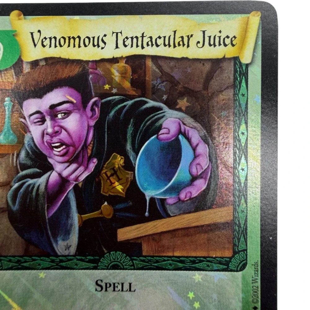 Harry Potter TCG Venomous Tentacular Juice 52/140 Holo Rare Foil Card 2002 EX
